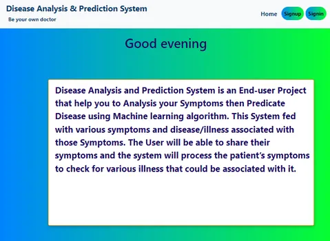Disease Prediction System