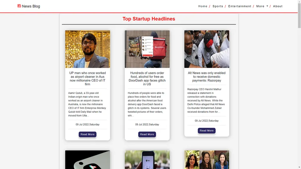News App Based on Django & API